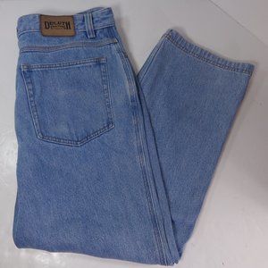 Duluth Trading 5 Pocket Relaxed Blue Jeans Denim 35x30